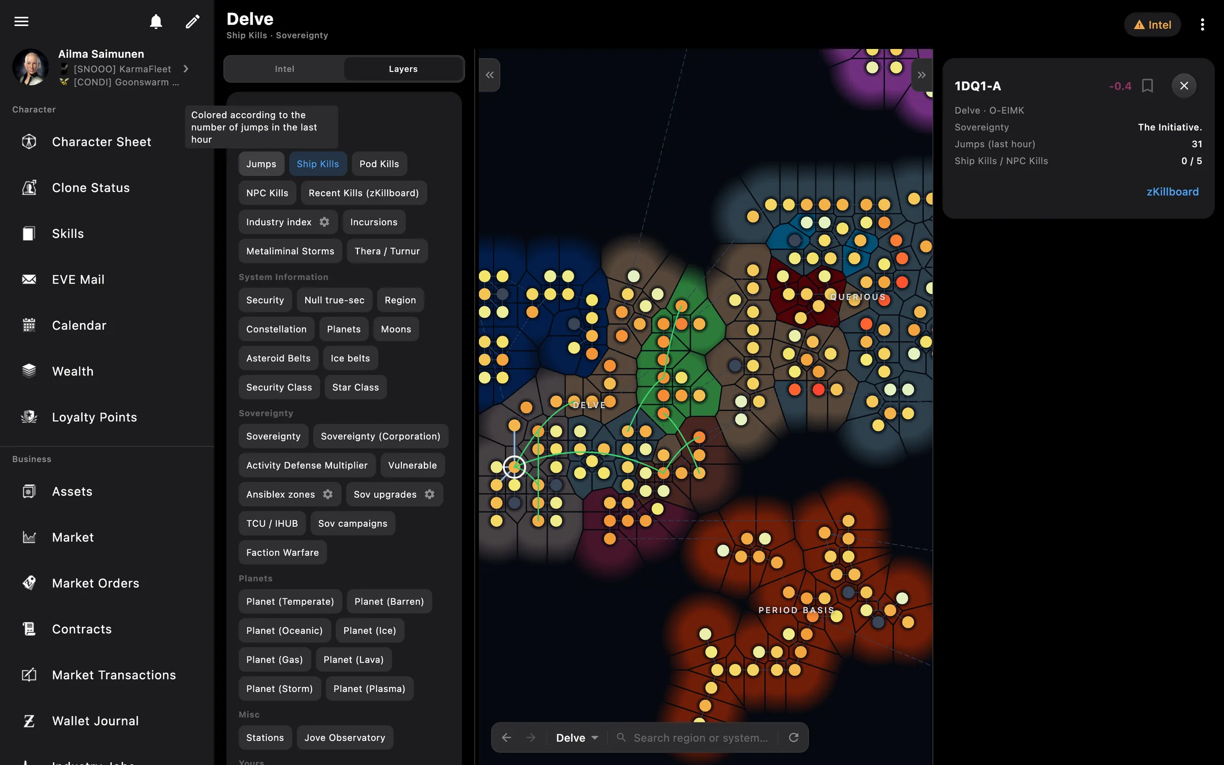 Map colour picker